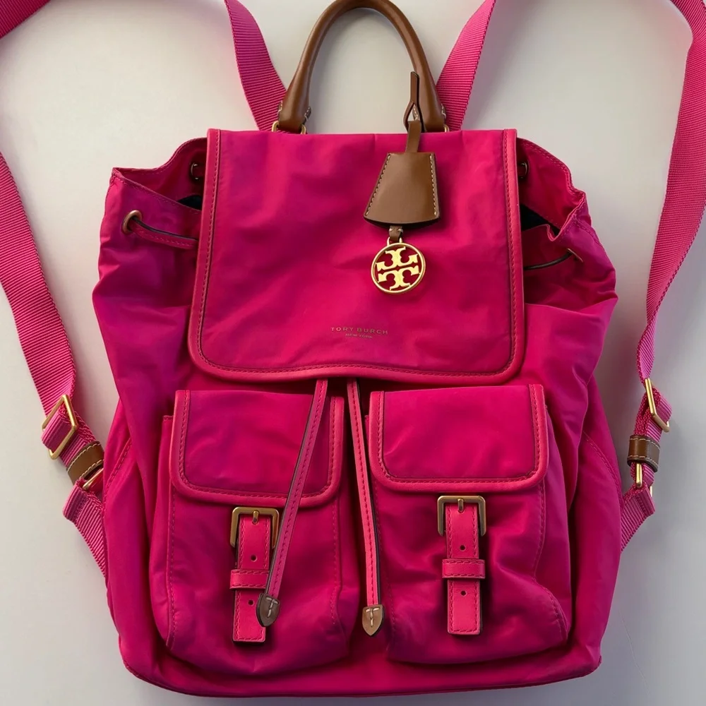 Tory Burch Perry Nylon Flap Backpack